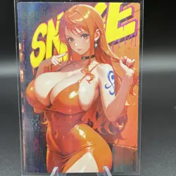 Nami One Piece Anime Waifu Card Doujin ACG Goddess Holo - Image 1