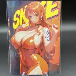 Nami One Piece Anime Waifu Card Doujin ACG Goddess Holo - Image 2