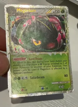 Meganium HGSS08 Promo Rare Holo Pokemon Card (Damaged See Desc) - Image 3
