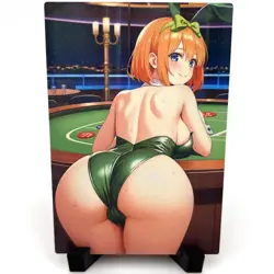 The Quintessential Quintuplets Yotsuba Nakano Sexy Anime Waifu Goddess Art Card - Image 2