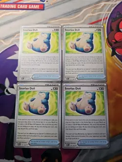 Pokemon TCG Snorlax Doll Paradox Rift 175/182 Regular Uncommon X4 Cards - Image 1
