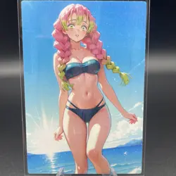 Mitsuri Kanroji Anime Waifu Card Doujin ACG Goddess Holo - Image 2