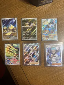 Lot Of 6 Pokemon illustration Rares Cards Scarlet And Violet Era - Image 1