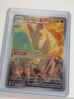 Pokemon TCG Rapidash Illustration Rare Card Destined Rivals Series - Image 1