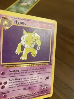 Pokemon TCG Hypno Fossil Card 23/62 Unlimited Rare MP Condition - Image 4