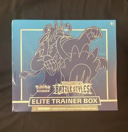 Pokemon Sword and Shield Battle Styles Elite Trainer Box Blue Card Game Sealed! 820650808357 - Image 1