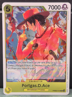 Portgas.D.Ace PRB-02 PRB02-018 Foil Rare The Best Vol 2 One Piece Card NM TCG - Image 1