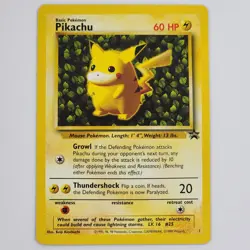 Pikachu Black Star #1 League Promo WOTC Pokemon Card Near NM+ Vintage TCG 1999 - Image 1
