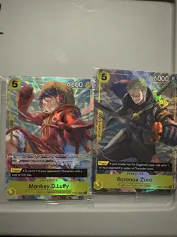 One Piece TCG Luffy And Zoro Egghead Sealed Promo Cards NM - Image 1