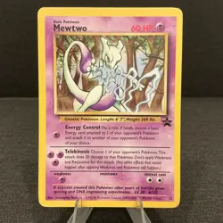 Mewtwo WOTC Black Star Promo 12 Vintage Pokemon TCG Card - Image 1