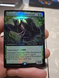 Overlord of the Hauntwoods Foil (Extended Art) - Near Mint MTG - Image 1
