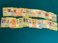 Jungle Set - COMPLETE 32 Common & Uncommon Pokemon Card Lot - WOTC + Bonus Card! - Image 1