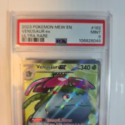 Venusaur Ex 182/165 MEW EN Holo Pokemon Card 2023, Mint 9 PSA GRADED - Image 2