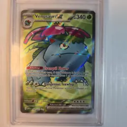 Venusaur Ex 182/165 MEW EN Holo Pokemon Card 2023, Mint 9 PSA GRADED - Image 3