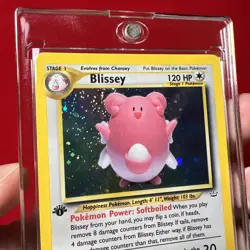 Blissey 1st Edition Neo Revelation 2/64 Holo Pokemon Card Rare MP - Image 2