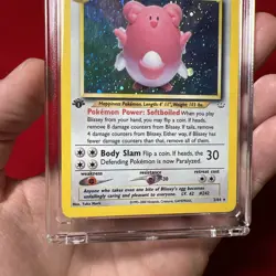 Blissey 1st Edition Neo Revelation 2/64 Holo Pokemon Card Rare MP - Image 3