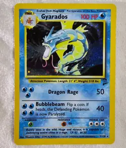1999 Pokemon TCG Gyarados Holo Rare Card Base Set 6/102 Vintage WOTC LP - Image 1