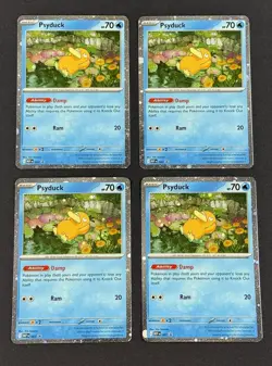 Psyduck MEP 007 Mega Evolution Black Star Promo Lot (4-Cards) - Image 1