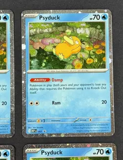 Psyduck MEP 007 Mega Evolution Black Star Promo Lot (4-Cards) - Image 3