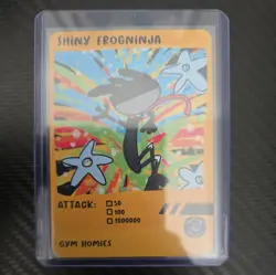 Pokenot Shiny Frogninja Patreon Exclusive Dysfunctional Passholder Pokemon Card - Image 1