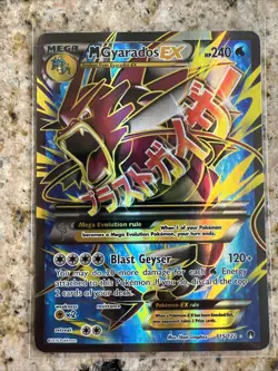 Pokemon Mega Gyarados EX XY Breakpoint Holo Full Art Ultra Rare Card 115/122 - Image 1