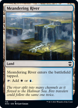 MEANDERING RIVER ~mtg NM Commander Kaldheim Common x4 - Image 1