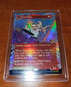 Gwen Stacy (0209 Borderless)Marvel's Spider-Man Foil NM MTG - Image 4