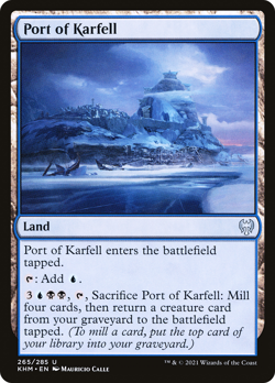 PORT OF KARFELL x4 mtg NM-M Kaldheim 4 Unc - Image 1