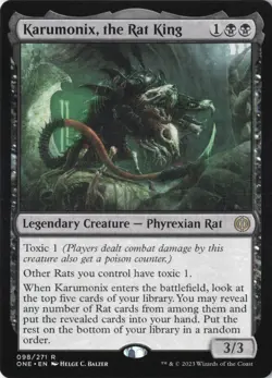 Karumonix, the Rat King Phyrexia: All Will Be One Normal NM 98 - Image 1
