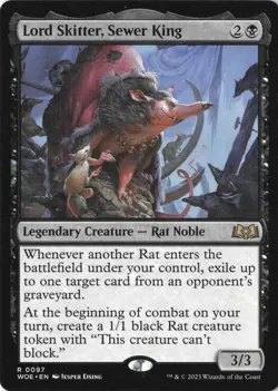 Lord Skitter, Sewer King R Wilds of Eldraine 97 NM - Image 1