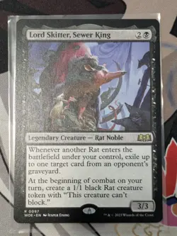 Lord Skitter, Sewer King #97 (NM) Wilds of Eldraine WOE Magic MTG - Image 1