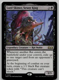 Lord Skitter, Sewer King R Wilds of Eldraine 97 NM - Image 1
