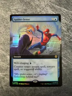 Spider-Sense (Extended Art) Marvel's Spider-Man Foil NM - MTG - Image 1