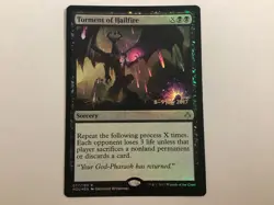 MTG Prerelease TORMENT OF HAILFIRE Foil LP (0096BIN) Graded Power - Image 1