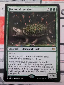 Fecund Greenshell Bloomburrow Regular - NM #171 MTG BLB - Image 1