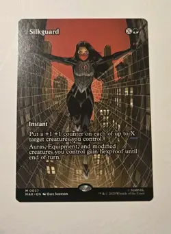 Silkguard (Borderless) 0037 Marvel’s Spider-Man Regular MTG - Image 1