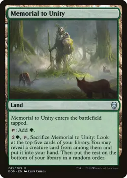 MEMORIAL TO UNITY x4 mtg NM-M Dominaria 4 Unc - Image 1