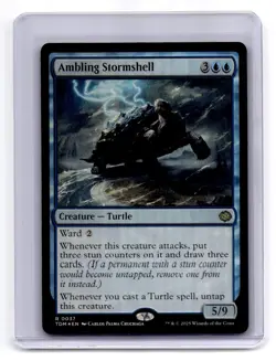 Tarkir: Dragonstorm #37 Ambling Stormshell Foil - Image 1