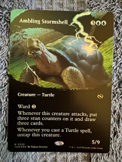 Ambling Stormshell Borderless Foil Tarkir: Dragonstorm TDM - Image 1