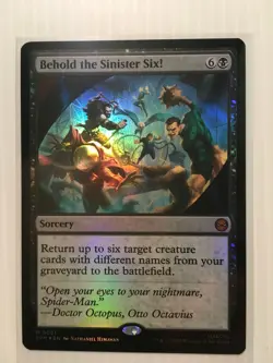 MTG Behold the Sinister Six! Foil #0051 Marvel's Spider-Man Magic The Gathering - Image 1