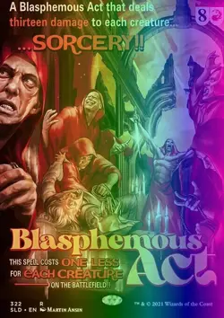 MTG Blasphemous Act (322/1455) Secret Lair Drop Series NM FOIL - Image 1