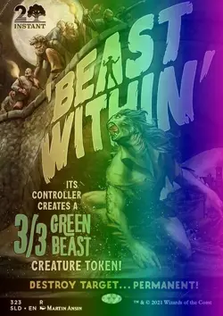 MTG Magic the Gathering Beast Within (323/1455) Secret Lair Drop Series NM FOIL - Image 1