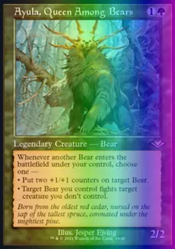 MTG Ayula, Queen Among Bears (19/40) Modern Horizons 1 Timeshifts LP FOIL - Image 1