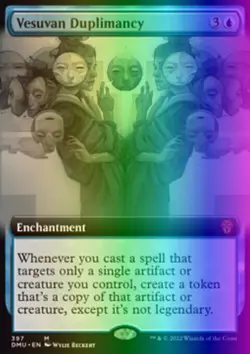 MTG Magic the Gathering Vesuvan Duplimancy (397/552) Dominaria United LP FOIL - Image 1