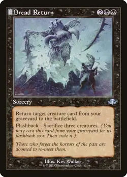 MTG Magic the Gathering Dread Return (302/520) Dominaria Remastered LP - Image 1