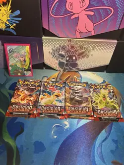 Pokemon SV Obsidian Flames Booster Pack - ART SET (Set Of 4) - Image 1