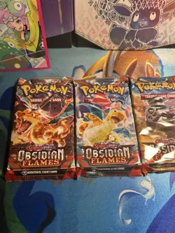 Pokemon SV Obsidian Flames Booster Pack - ART SET (Set Of 4) - Image 2