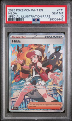 2025 Pokemon White Flare #171 Hilda Special Illustration Rare - PSA 10 GEM MINT - Image 1