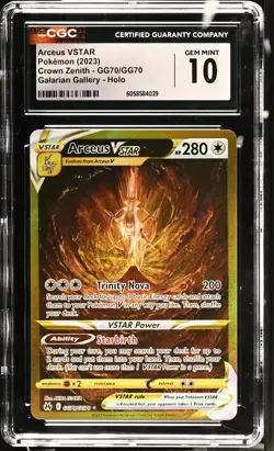 ARCEUS VSTAR Crown Zenith Holo Trainer Gallery #GG70 CGC 10 Gem Mint Pokemon - Image 1