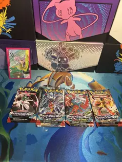 Pokemon TCG Scarlet and Violet Paradox Rift Booster Packs Set of 4 - All Artwork - Image 1